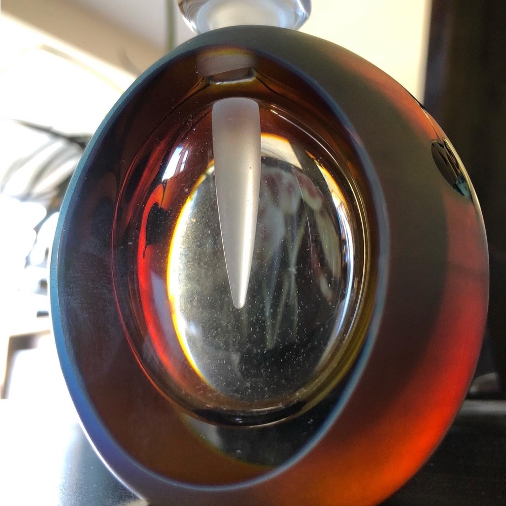 ***SOLD!!!**** Zweifel one of a kind glass perfume bottle  falling heart design. - Picture 8 of 12